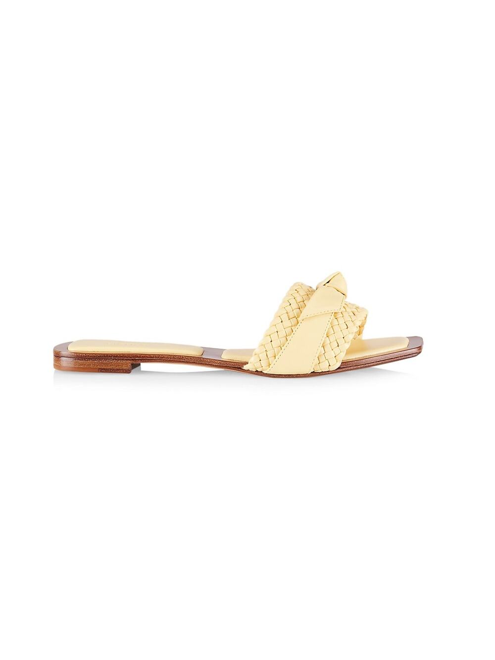 Alexandre Birman Braided Vanilla Clarita Slides Size 6.5